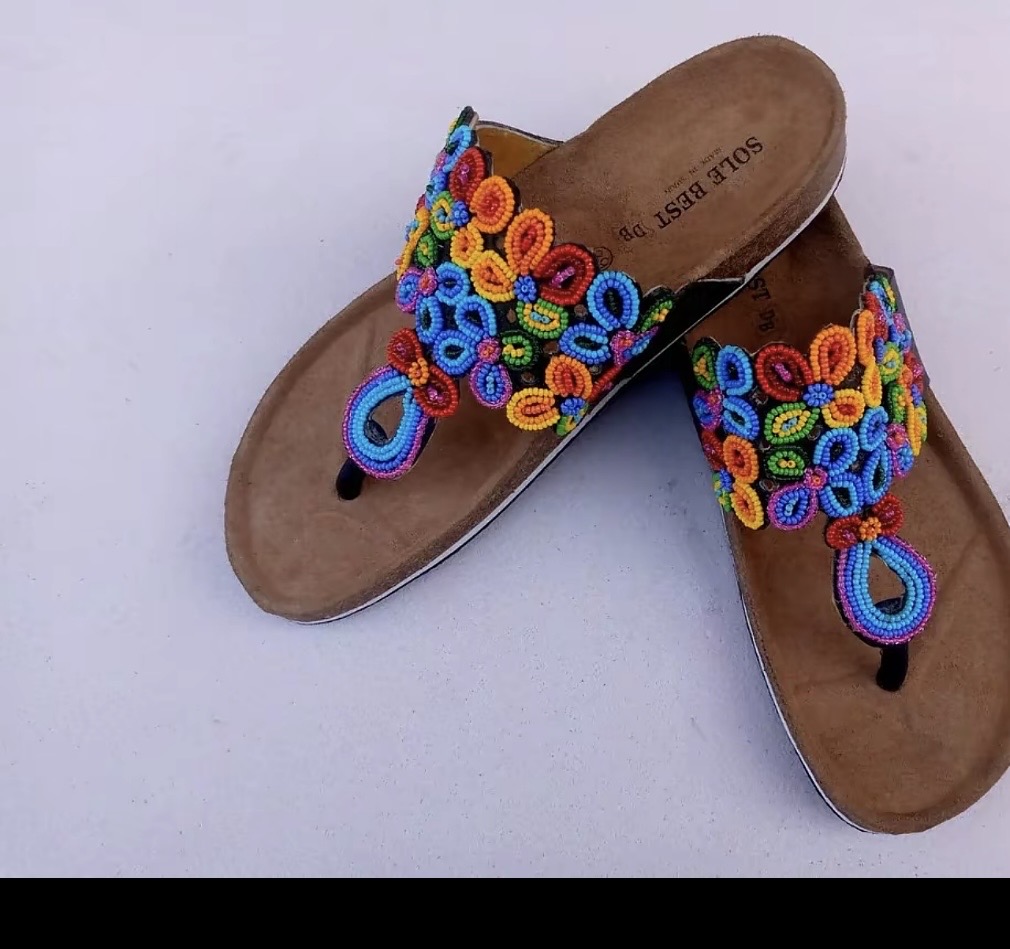African bag , Slippers and purse